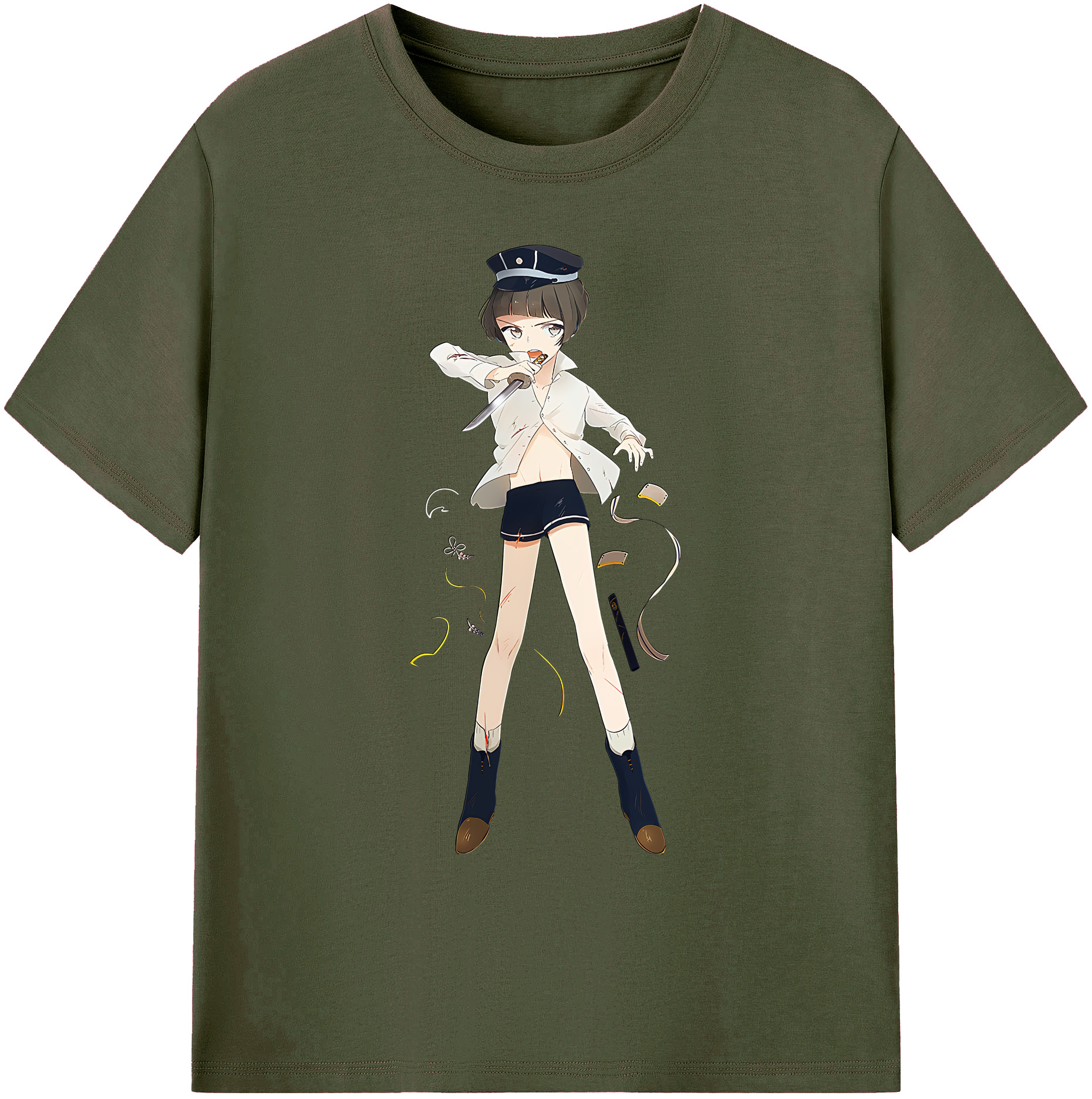 （画像用） 刀剣乱舞 Touken Ranbu 綿100％ メンズ半袖Tシャツ｜肌触りやわらか＆通気性